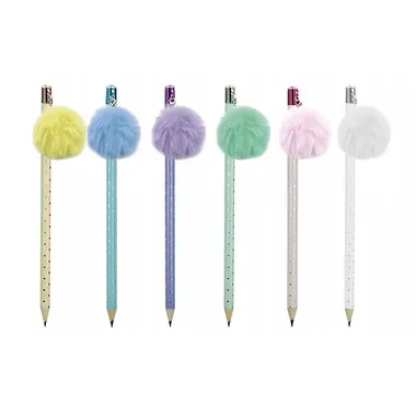 ROOST, ROOST Bleistift Big Pompon Charm TSKY-P2317 assortiert