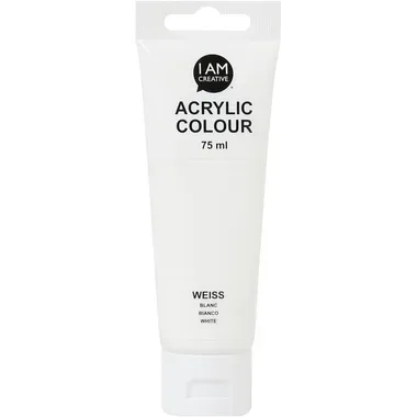 I am Creative, I AM CREATIVE Acrylfarbe 75ml 2001.01 weiss