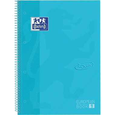OXFORD, OXFORD Spiralbuch A4+ 400107010 kariert 5mm past.blau 80 Blatt