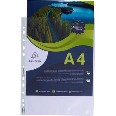 Exacompta, EXACOMPTA Zeigetasche A4 5320E transparent 60my recycling