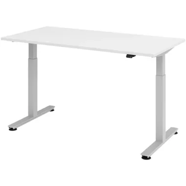 APOLLO, APOLLO B&uuml;rotisch ONE 160x80cm VXMST16/W/S weiss/silber, elektrisch