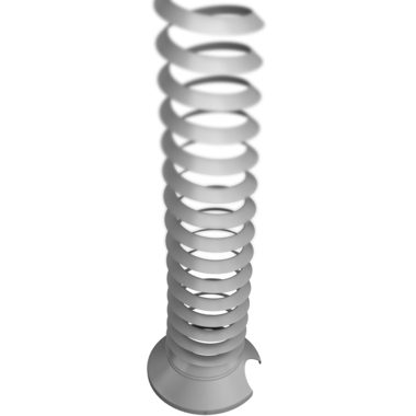 Hammerbacher, Hammerbacher Kabelspirale Silber 90 x 1.114 mm