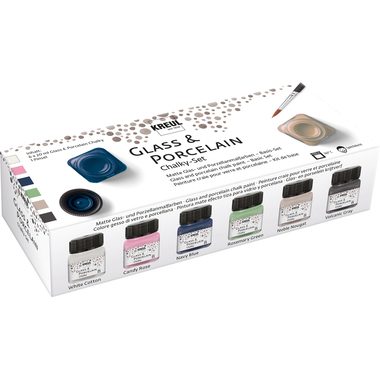 KREUL, KREUL Glas-Porzellanmalfarben 16602 Chalky 6x20ml