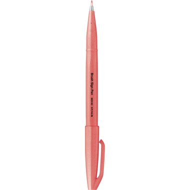 Pentel, PENTEL Brush Sign Pen SES15C-FBX Fluo rot