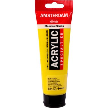 Amsterdam, AMSTERDAM Acrylfarbe 120ml 17098312 metallic gelb 831