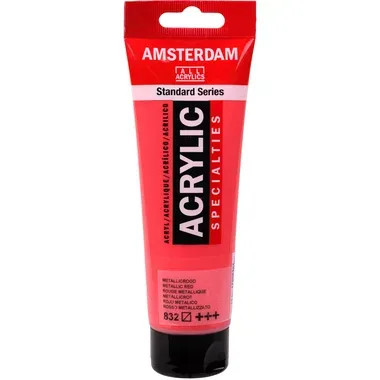 Amsterdam, AMSTERDAM Acrylfarbe 120ml 17098322 metallic rot 832