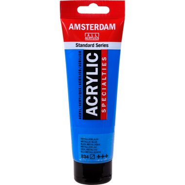 Amsterdam, AMSTERDAM Acrylfarbe 120ml 17098342 metallic blau 834