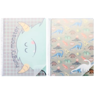 ANCOR, ANCOR Spiralbuch PP Cover A5 122916 B'Log PlayMe, liniert 80BL