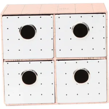 ANCOR, ANCOR Schubladen Box Unique 122060 weiss, 4 Schubladen