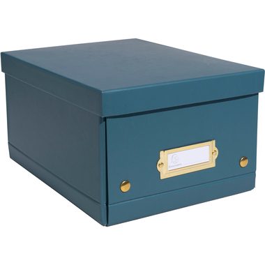 Exacompta, EXACOMPTA Aufbewahrungsbox Neo Deco A5+ 62253E entenblau 20x26x15cm