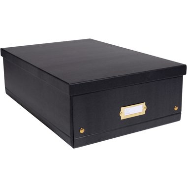Exacompta, EXACOMPTA Aufbewahrungsbox Neo Deco A3+ 62451E schwarz 33x50x16cm