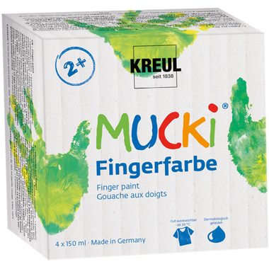 KREUL, KREUL Fingerfarben 150ml 2314 4 Farben