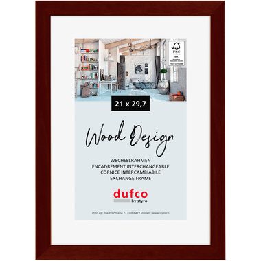 dufco, DUFCO Holz-Bilderrahmen 21x29.7cm 1610.80097 Toronto mahagoni
