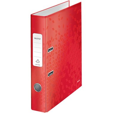 Leitz, LEITZ Ordner WOW 180&deg; 5.2cm 1006-00-26 rot A4