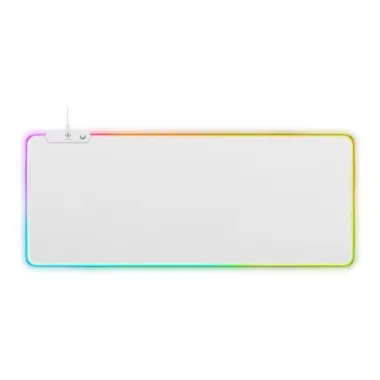 DELTACO, DELTACO RGB Gaming Mousepad GAM-079-W XL Wide, White