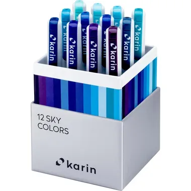 Karin, KARIN Real Brush Pen Pro 0.4mm 31C2 Sky Colours 12 St&uuml;ck