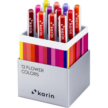 Karin, KARIN Real Brush Pen Pro 0.4mm 31C4 Flower colours 12 St&uuml;ck