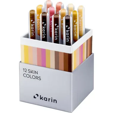 Karin, KARIN Real Brush Pen Pro 0.4mm 31C5 Skin colours 12 St&uuml;ck