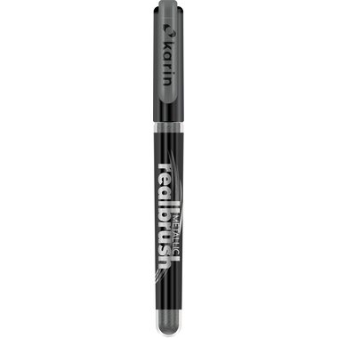 Karin, KARIN Real Brush Pen Pro 0.4mm 32Z8580 Metallic, silber