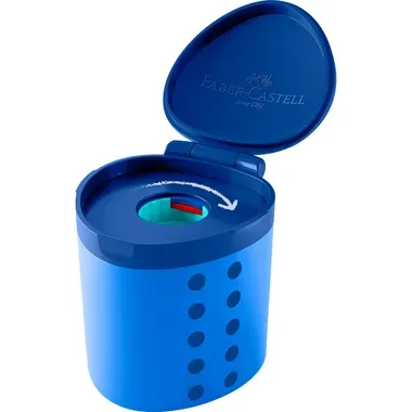 Faber-Castell, FABER-CASTELL Spitzdose Grippy 181790 blau