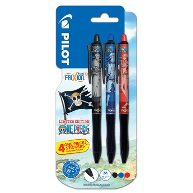 Pilot, PILOT Frixion Plus+ OnePiece 0.7mm 150.330.96BL schwarz,rot,blau 3 St&uuml;ck