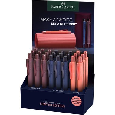 Faber-Castell, FABER-CASTELL Kugelschreiber Poly Ball 241110 Urban Edition 25 24 St&uuml;ck