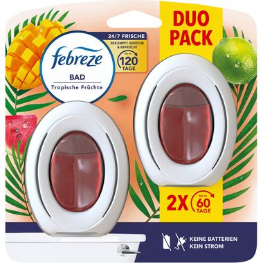 Febreze, FEBREZE Bad Lufterfrischer 972115 Tropische Fr&uuml;chte 2x8ml