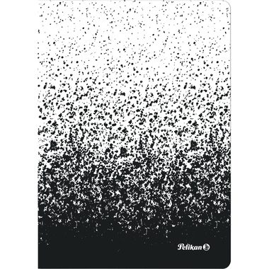 Pelikan, PELIKAN Notizbuch A5 300002306 kariert schwarz/weiss