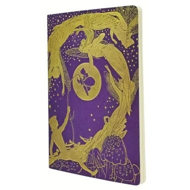 Paperblanks, PAPERBLANKS Notizheft A6 CBD6285 Violet Fairy dot 80 S.