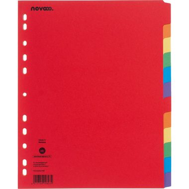NOVOOO, NOVOOO Kartonregister A4+ 40642 intensiv 12-teilig