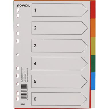 NOVOOO, NOVOOO Register PP A4 40981 multicolor 6-teilig