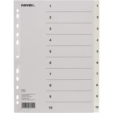 NOVOOO, NOVOOO Register PP A4 40997 weiss 1-10