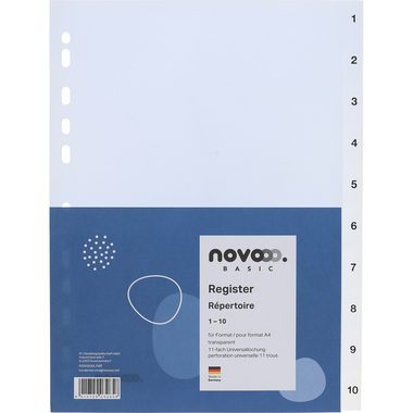 NOVOOO, NOVOOO Register PP A4 41004 transparent 1-10