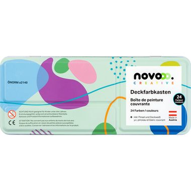 NOVOOO, NOVOOO Deckfarbkasten 93933-0009 24 Farben