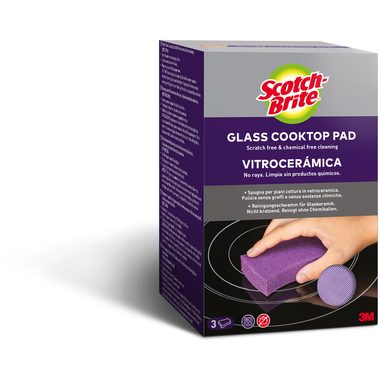 Scotch-Brite, SCOTCH-BRITE Reinigungsschwamm Glaskeramik 7100245167 3 St&uuml;ck