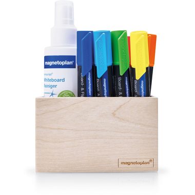 magnetoplan, MAGNETOPLAN Magnetischer Stifthalter 1228649 Wood Series, Birke 114x70x64mm