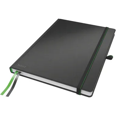 Leitz, LEITZ Notizbuch Complete A4 44710095 kariert schwarz