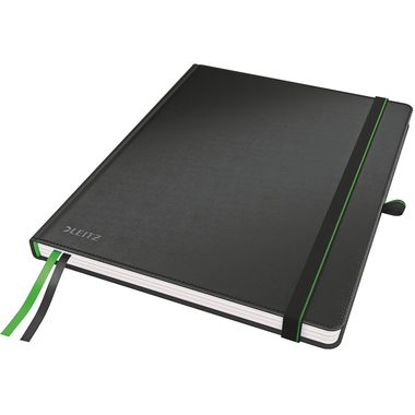 Leitz, LEITZ Notizbuch Complete 187x244mm 44740095 liniert schwarz