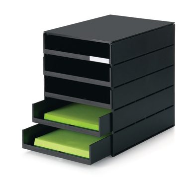 Styro, STYRO Schubladenbox styroval pro C4 14-800190 schwarz, 5 Schubladen