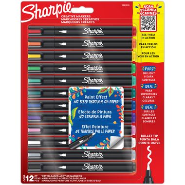 Sharpie, SHARPIE Acrylic Marker 2201070 Rundspitze 12 St&uuml;ck