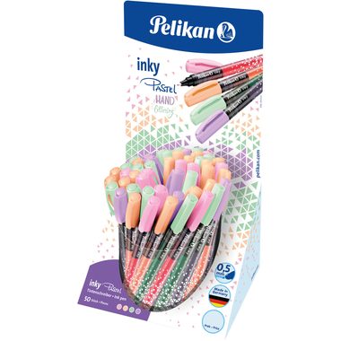Pelikan, PELIKAN Display Tintenschreiber 605342 Inky Pastel 50 pcs.