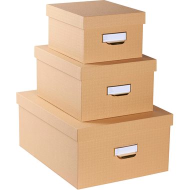 Exacompta, EXACOMPTA Ablagebox Officebyme 79602E beige 3er-Set
