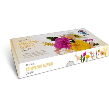 Ursus, URSUS DIY Set Krepppapier Blumen 27030001F gelb
