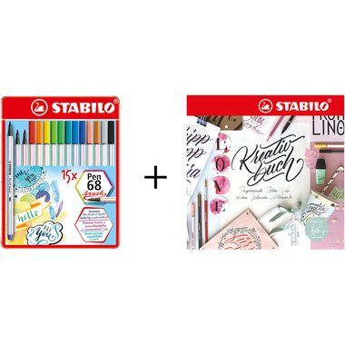 STABILO, STABILO Fasermaler Pen 68 Brush 105683215 Creative Bundle
