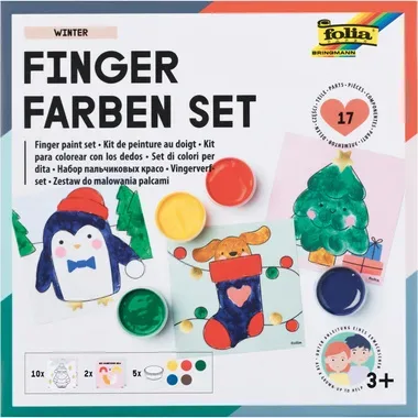 Folia, FOLIA Fingerfarben Winter 48212 5 Farben