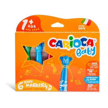 CARIOCA, CARIOCA Fasermaler Baby Teddy 003413 ass. 6 St&uuml;ck