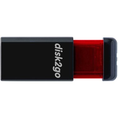 DISK2GO, DISK2GO USB-Stick qlik edge 256GB 30006727 USB 3.1 red