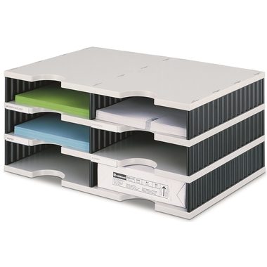 Styro, STYRO Abglagesystem Styrodoc 268-02031.98 Duo 6 F&auml;cher schwarz/grau