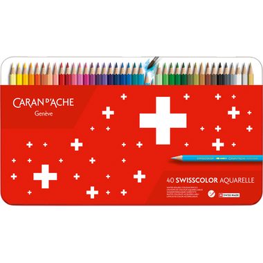 Caran d'ache, Caran d´Ache Wasservermalbare Farbstifte 40 Stück