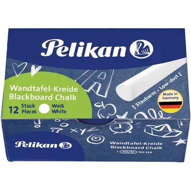 Pelikan, Pelikan Kreide 755/12 Weiß 12 Stück